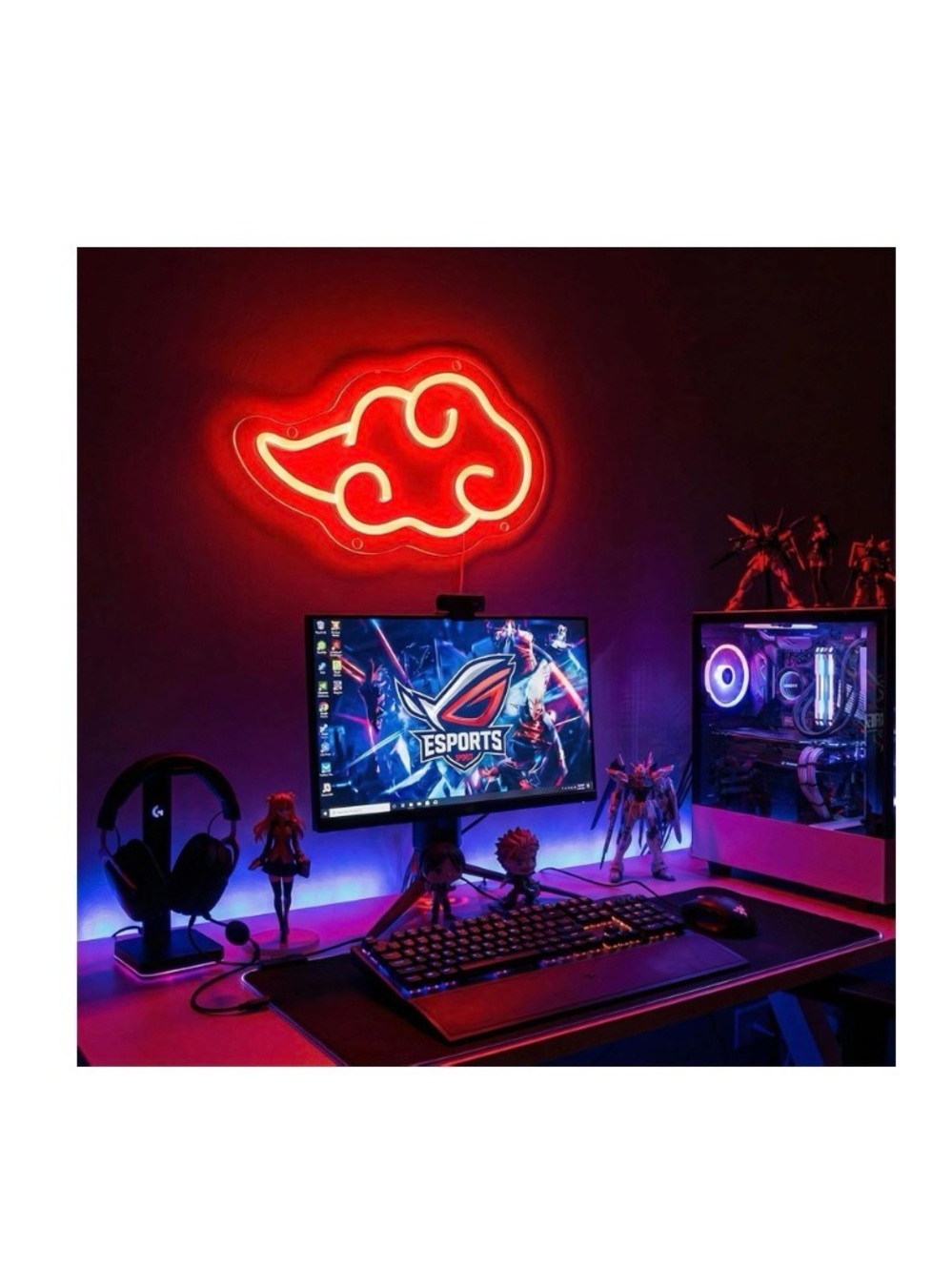 Neon Cloud LED Sign - Red - Picture 4 of 4